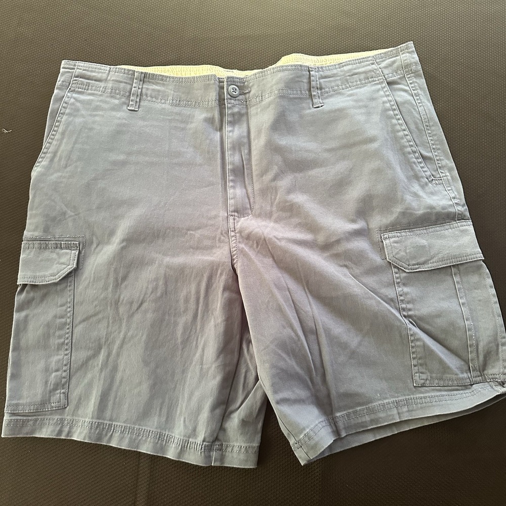 Mens George Blue/Gray Cargo Shorts Size 42